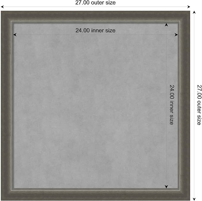 Amanti Art Silver Framed Magnetic Board 27x27 Medium Vision Board - Image 3