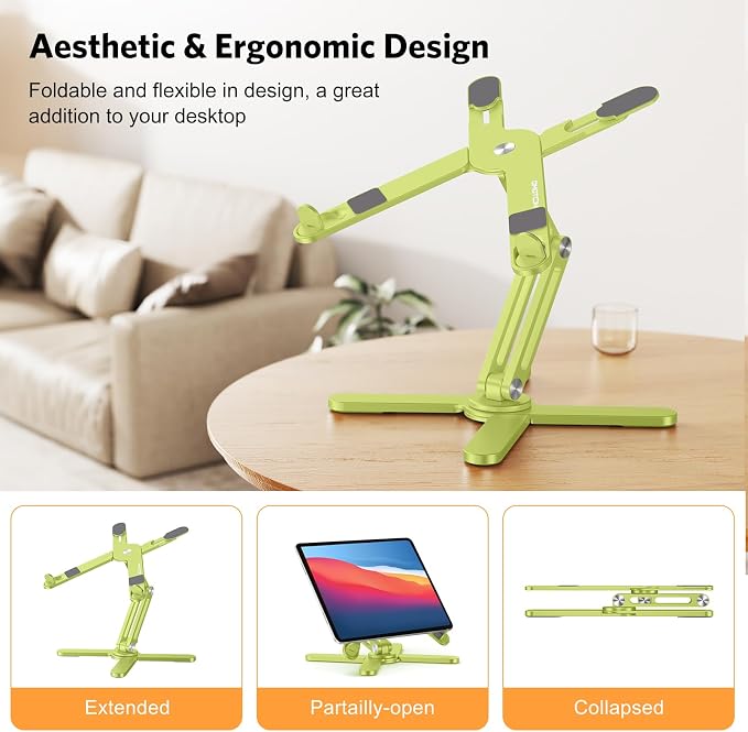OMOTON 360° Rotating Laptop Stand Riser - Image 3