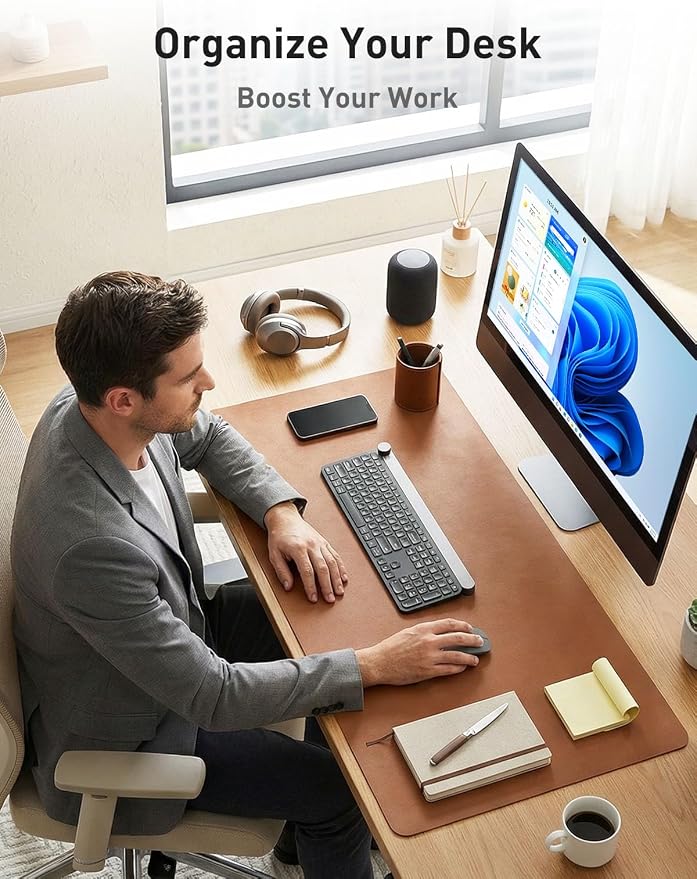 Aothia Faux Leather Desk Mat - Image 3