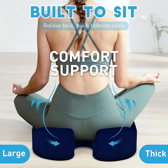 BlissTrends Seat Cushion, 5.2in Thick Memory Foam Cushions - Image 4