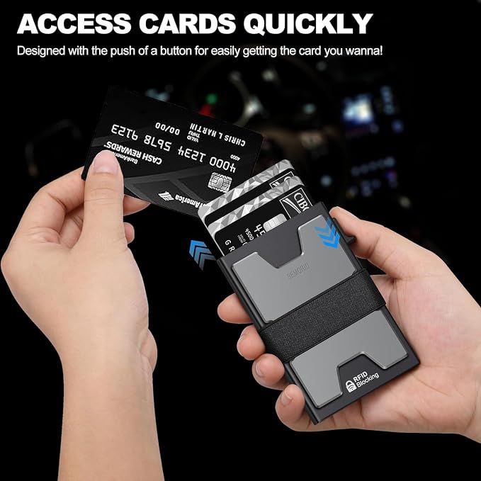 SEMORID Slim Aluminum Card Holder Wallet - Image 2