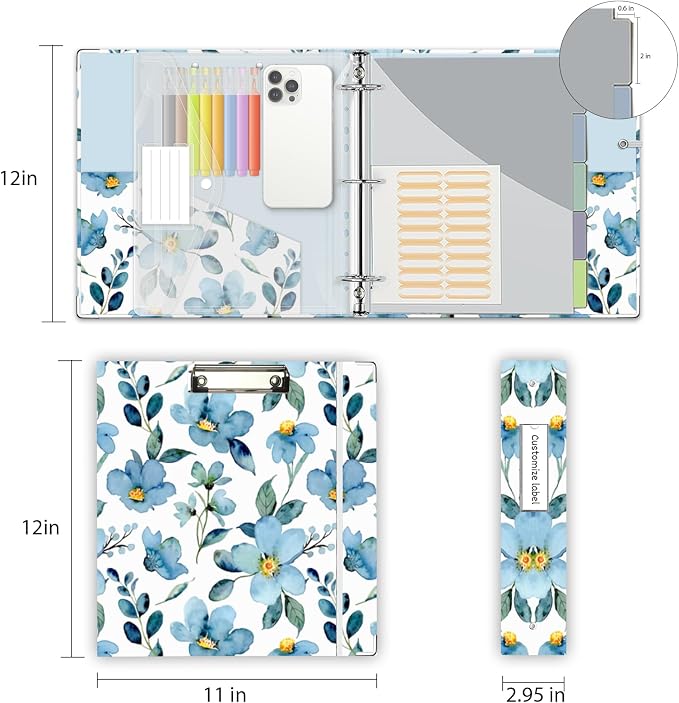 2 Inch 3 Ring Binder Organizer, Three Ring Binders - Image 6