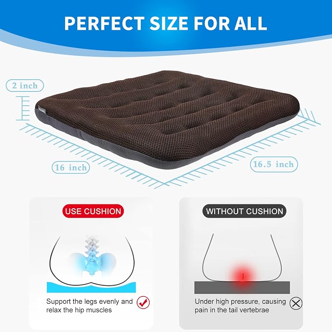 SINOSSO Excellent Support Effect Office Chair Cushion 1 Pack, Luxury Air Mesh - Image 2