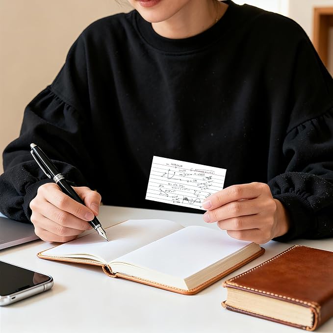300 Count White Index Cards 3x5 Inch - Image 4