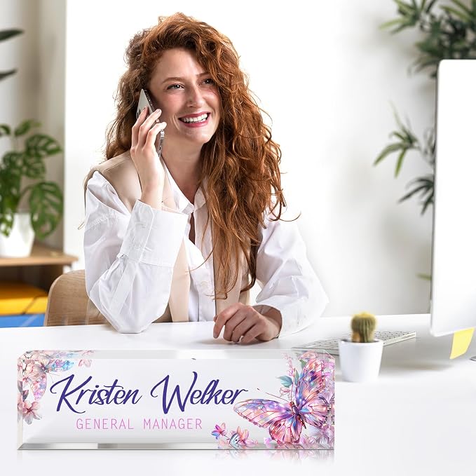 Desk Name Plate Personalized, Custom Name Plate - Image 2