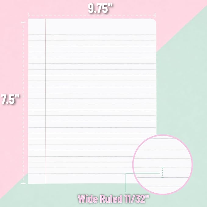 Mr. Pen- Composition Notebooks, 24 Pack, 50 Sheets, 9.75" x 7.5" | Black Marble - Image 3