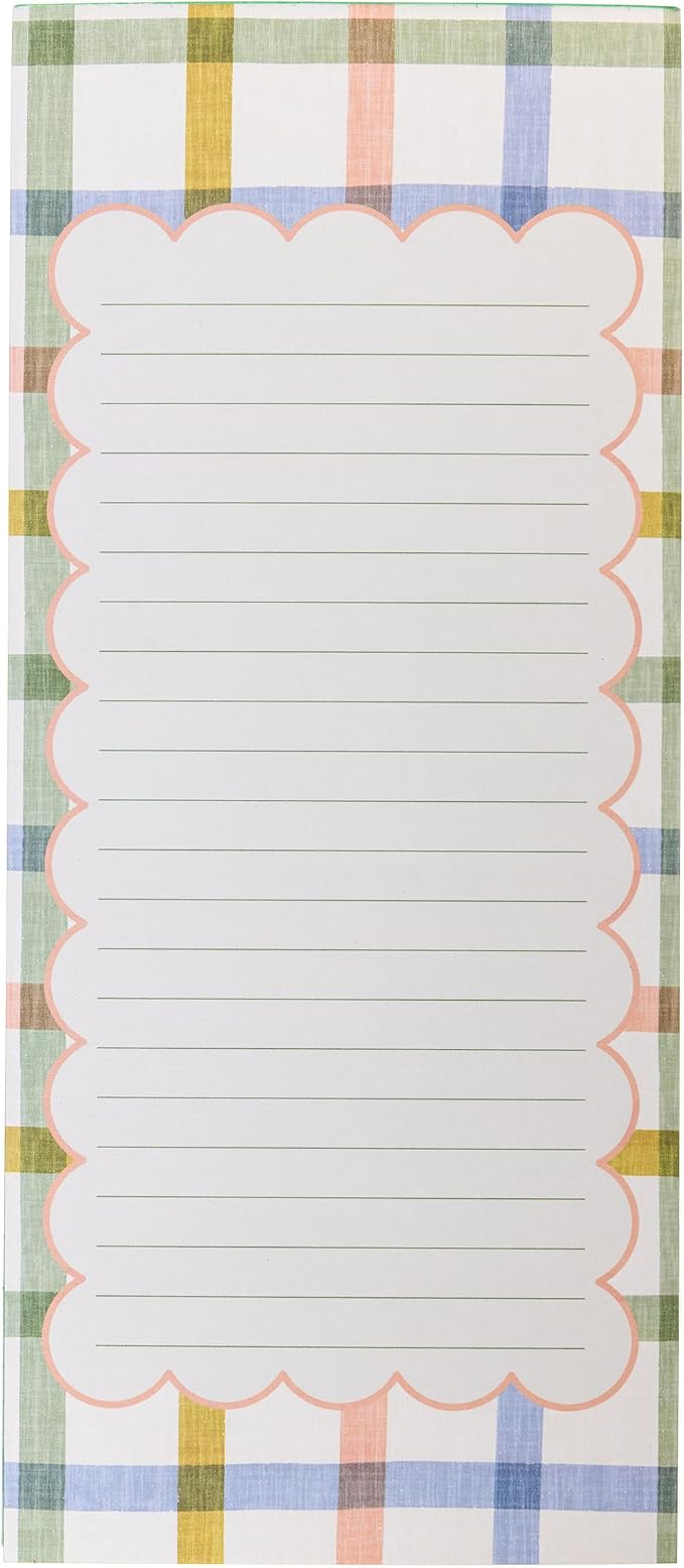 Graphique Plaid Magnetic Notepad, 100 Tear-Away Sheets by GraphiquedeFrance