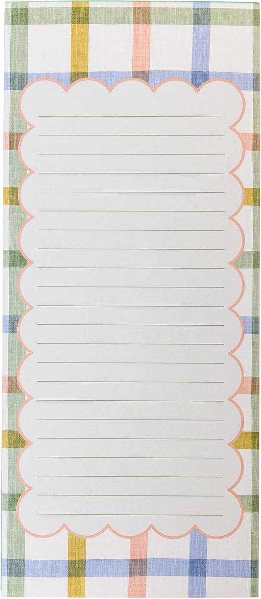 Graphique Plaid Magnetic Notepad, 100 Tear-Away Sheets by GraphiquedeFrance