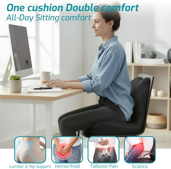 Memory Foam Seat Cushion, Office Chair Cushion - Image 2
