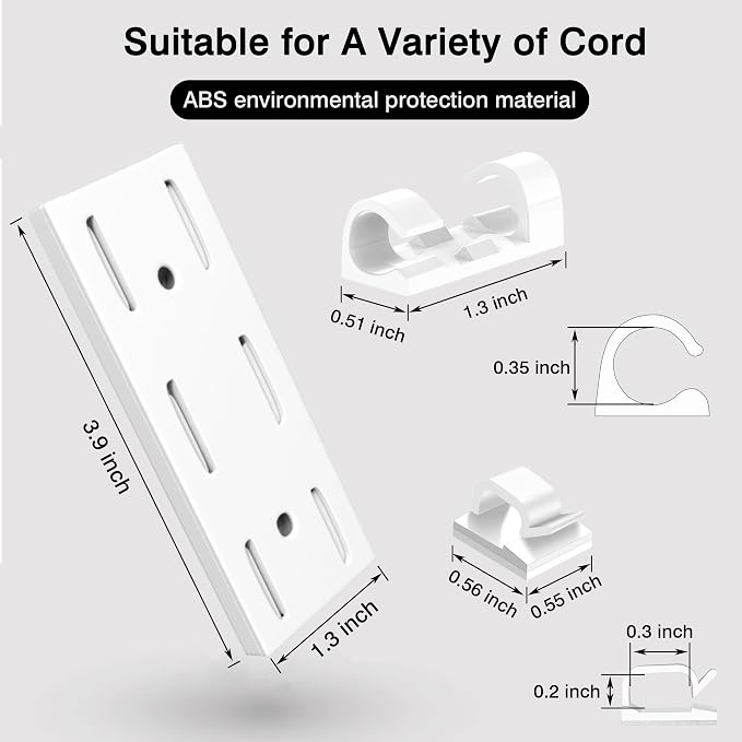 Adhesive Punch-Free Socket Holder, Self-Adhesive Power Strip Holder Wall - Image 5