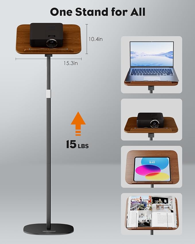 aboutool 2 in 1 Dual-use Floor Book Stand & Desktop Book Stand, Height - Image 2