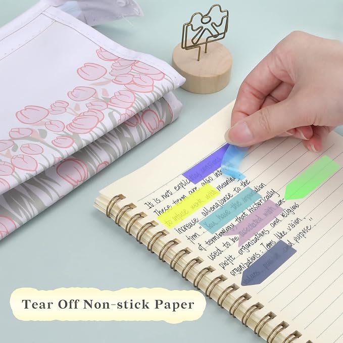 Temiary 1200 Pcs Transparent Sticky Index Tabs, Page Marker - Image 5