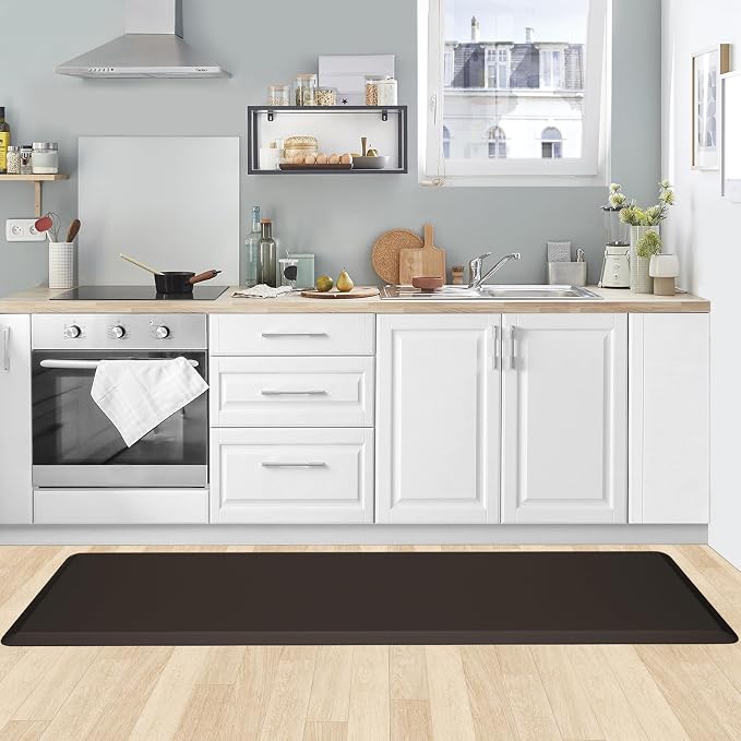KitchenClouds Kitchen Mat Cushioned Anti Fatigue Kitchen Rug 17.3"x60" Water - Image 7