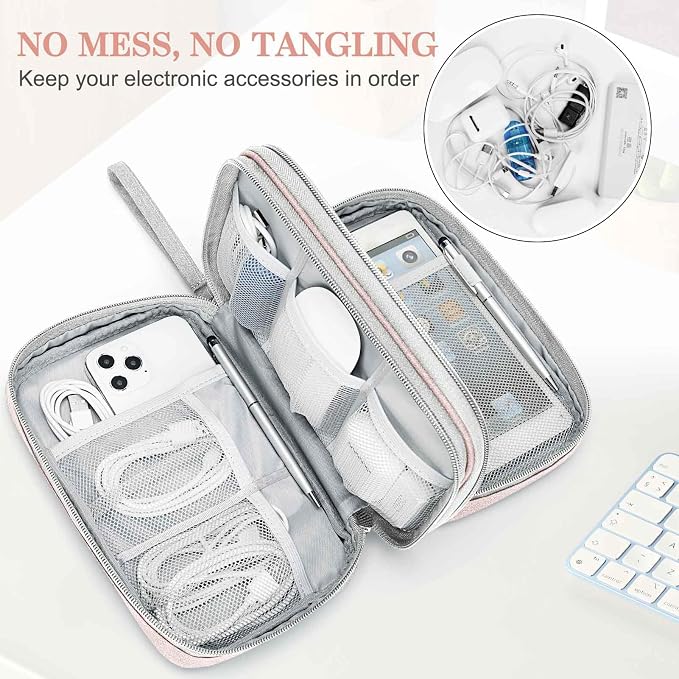 FYY Electronic Organizer, Large Travel Cable Organizer Bag Pouch Electronic - Image 5
