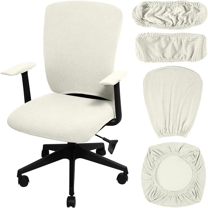 Tallew 4 Pcs Office Chair Covers Set Computer Universal Protective Stretchable by Tallew