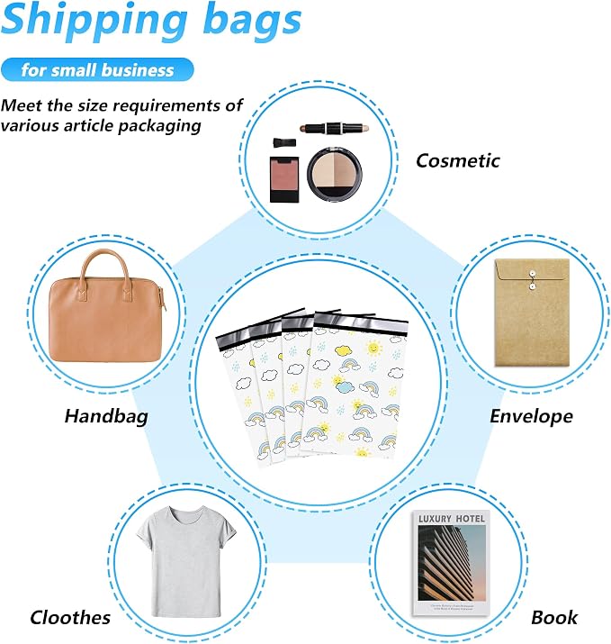 Poly Mailer 12x15.5 Inch 50 Pcs, Waterproof and Tear-Resistant Shipping Bags - Image 8