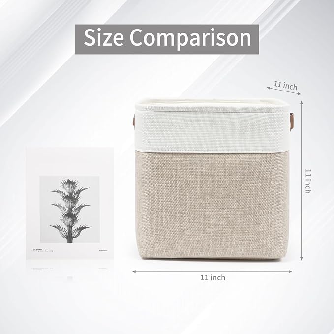 Bagnizer Collapsible Fabric Storage Cubes 11x11 Cube Storage Bins, 4 Pack - Image 8