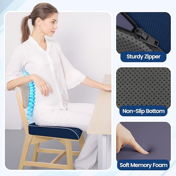 SweetSlubr Seat Cushion for Tailbone Pain Relief, Office Chair Cushion - Image 7
