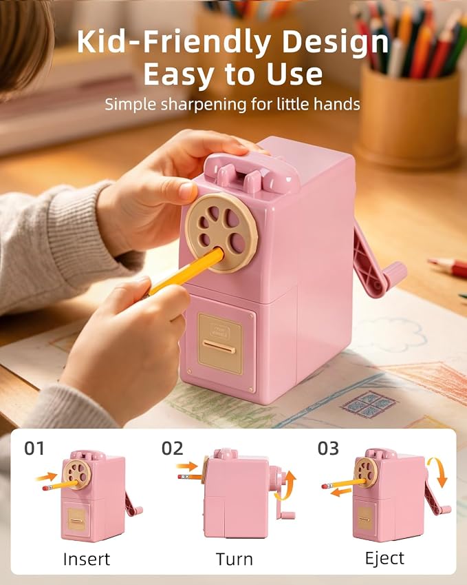ZMOL Manual Hand Crank Pencil Sharpener - Image 6