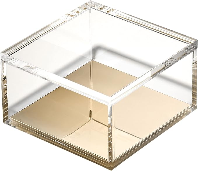 OfficeGoods Acrylic Desk Organizer w/Gold Base – Functional & Elegant Odds & - Image 3