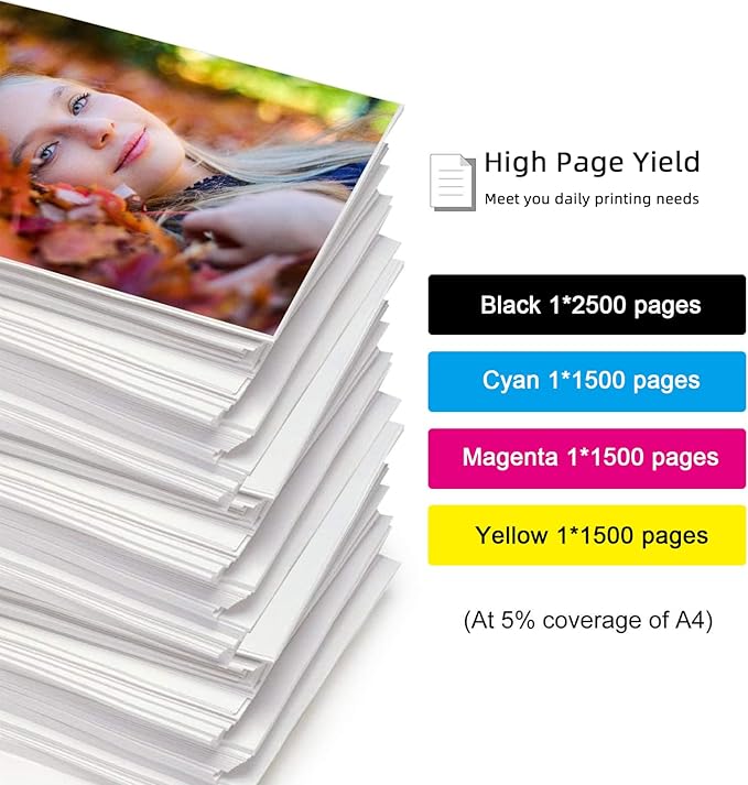 2200XL PGI-2200XL Compatible Ink Cartridges Replacement for Canon PGI-2200XL Work for Maxify MB5420 MB5120 MB5320 MB5020 iB4120 iB4020 Printers (Black, Magenta, Yellow and Cyan, 4-Pack)-DeskLoop Office