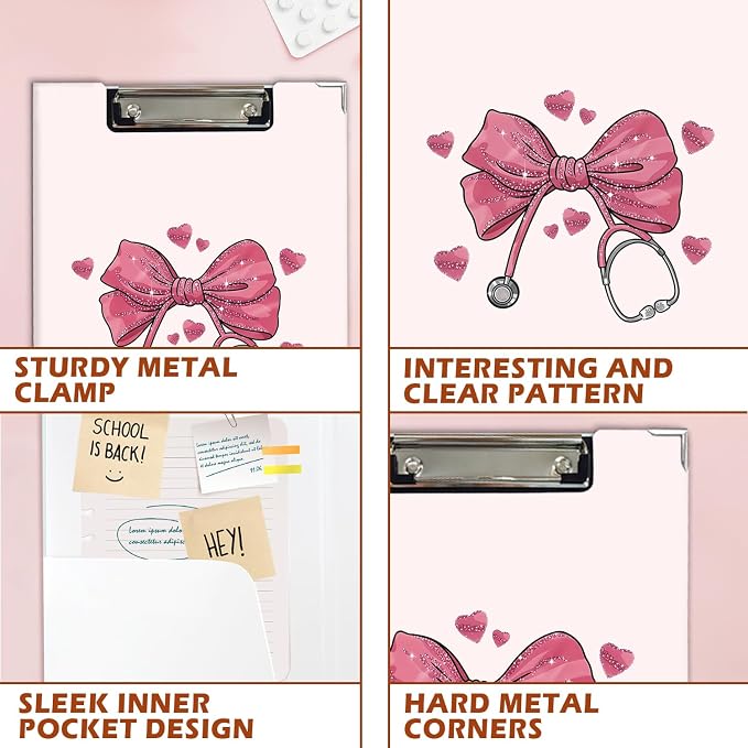 Lacama Coquette Bow Nurse Clipboard - Image 7