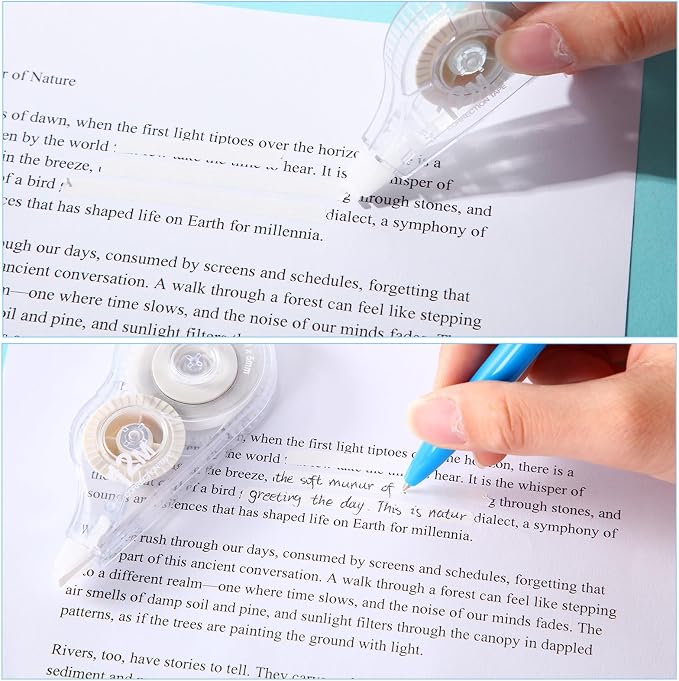 AmazingSpark 30 Pcs Correction Tape Bulk 39.4 ft White Wrong out Tear-resistant - Image 5