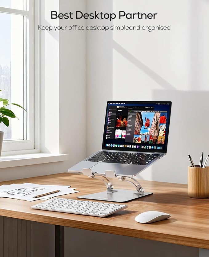 Nulaxy Ergonomic Adjustable Laptop Stand - Image 8
