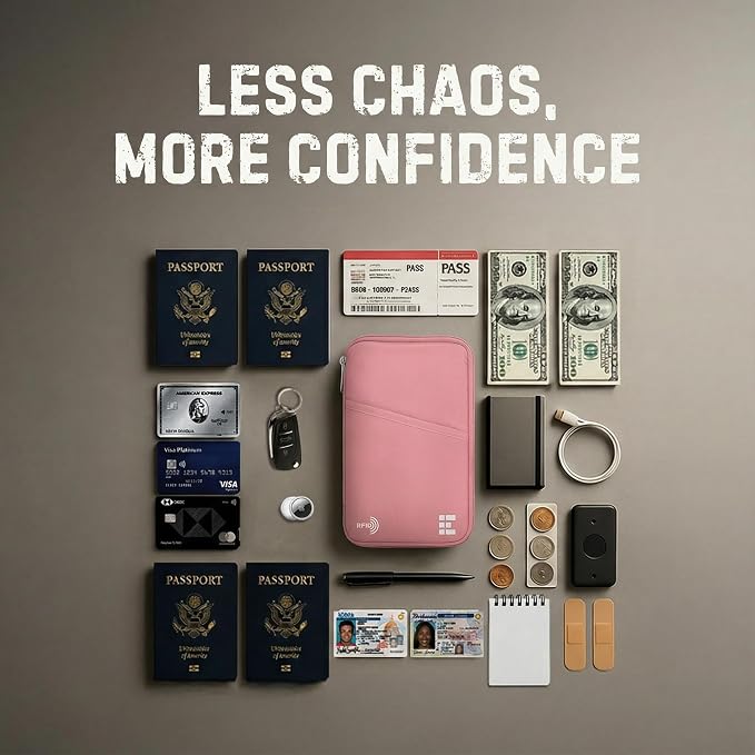 Zero Grid RFID Family Passport Holder - Image 5