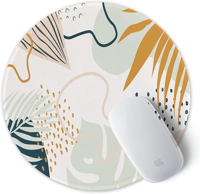 ITNRSIIET Round Mouse Pad with Stitched Edge Premium-Textured Waterproof - Image 2
