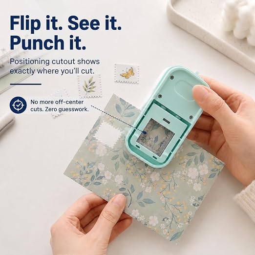 CYFUN DESIGN Stamp Punch, Stamps Cutter, Postage Stamps Punch, Stamp Puncher - Image 5