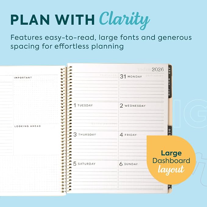 GO BIG Large-Print Planner April 2026–June 2027, 15-Month Twin-Loop-Bound - Image 3