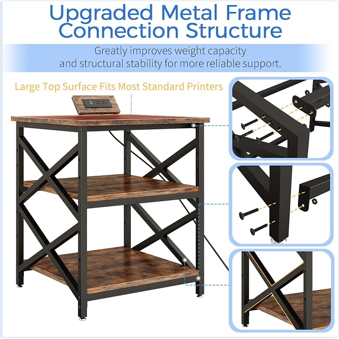 METYERRY Large Printer Stand - Image 8