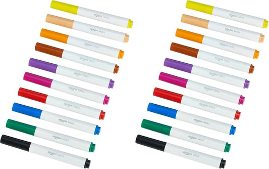 Amazon Basics Colored Washable Markers by AmazonBasics