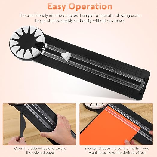 Paper Craft Edge Cutter, 12 in 1 Paper Cutter, Rolling Paper Cutter - Image 5
