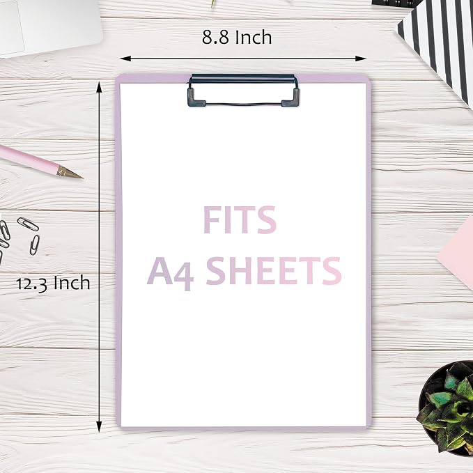 4-Pack Plastic Clipboards, Clip Boards - Image 2