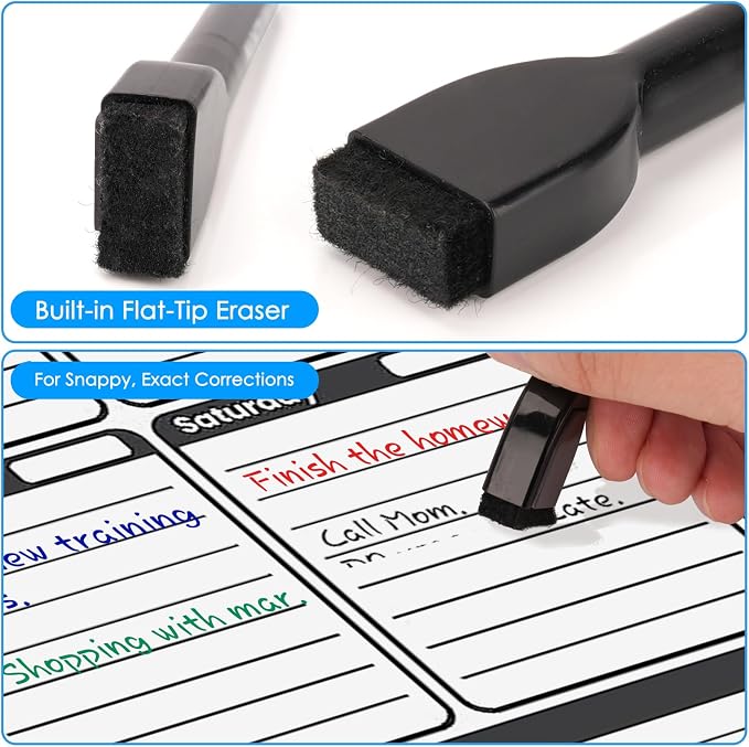 maxtek Magnetic Dry Erase Markers, Thin Markers Low Odor - Image 5
