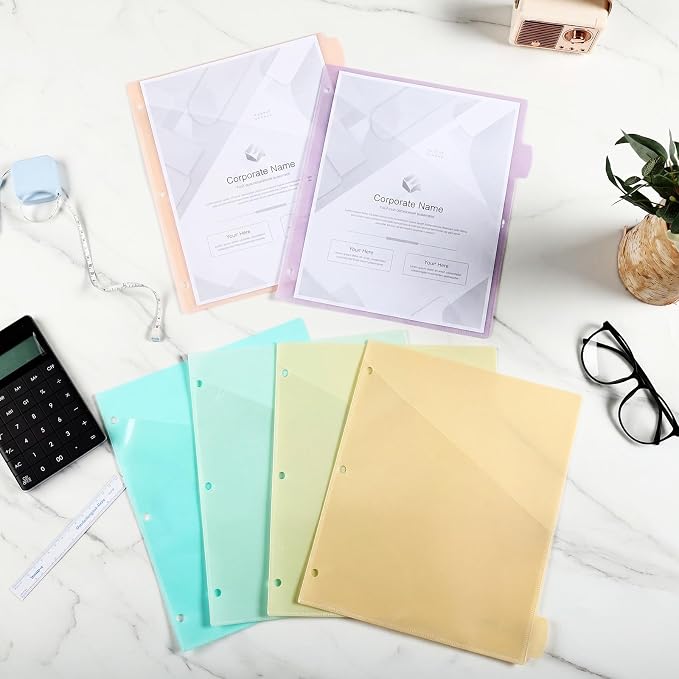 Epakh 6 Pcs Binder Dividers for 3 Rings Binders Index Dividers - Image 7