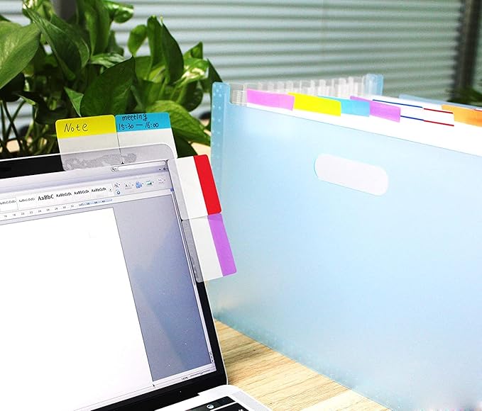 ELII 300 Pcs Tabs 2 Inch Sticky Index Tabs,Colorful Tabs for Notebooks,Writable and Transparent Book Tabs Page Tabs Colored Page Markers, Tabs for Books, Notebook Tabs, Tabs for Annotating Books-DeskLoop Office