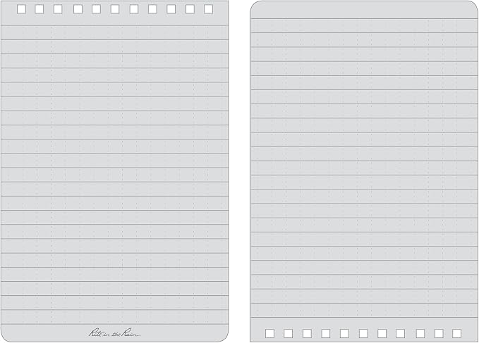 Rite in the Rain Weatherproof Top Spiral Notebook, Universal Pattern, 6 Pack - Image 2