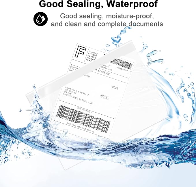 6" x 9" shipping label sleeves, Packing Slip Envelope Pouches - Image 6