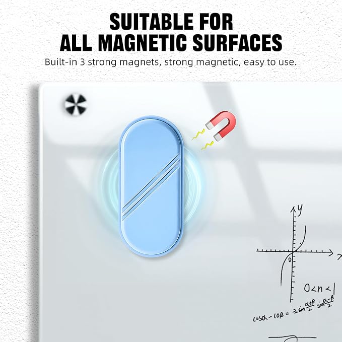 Dry Erase Board Eraser, Magnetic Detachable Whiteboard Eraser 1-Pack, Glass - Image 5