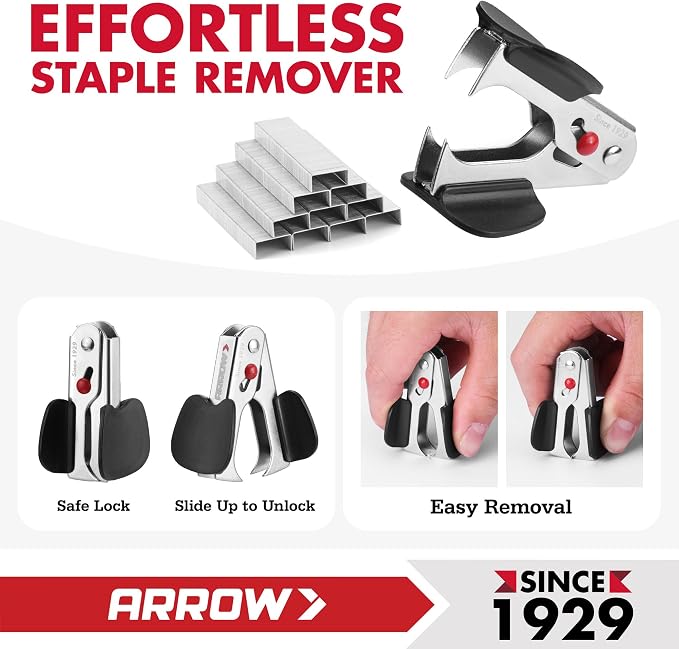 Arrow Office Stapler Set, 25 Sheet Capacity Metal Desk Stapler - Image 5