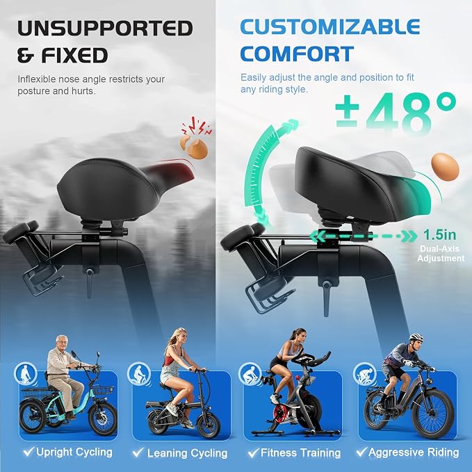 Noseless Bike Seat Cushion for Men & Women - Image 4