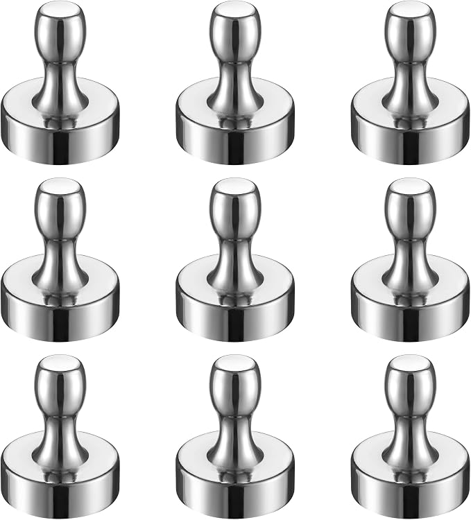 BTLIN Heavy Duty Fridge Magnets Extra Strong, Large Magnetic Push Pins by BTLIN