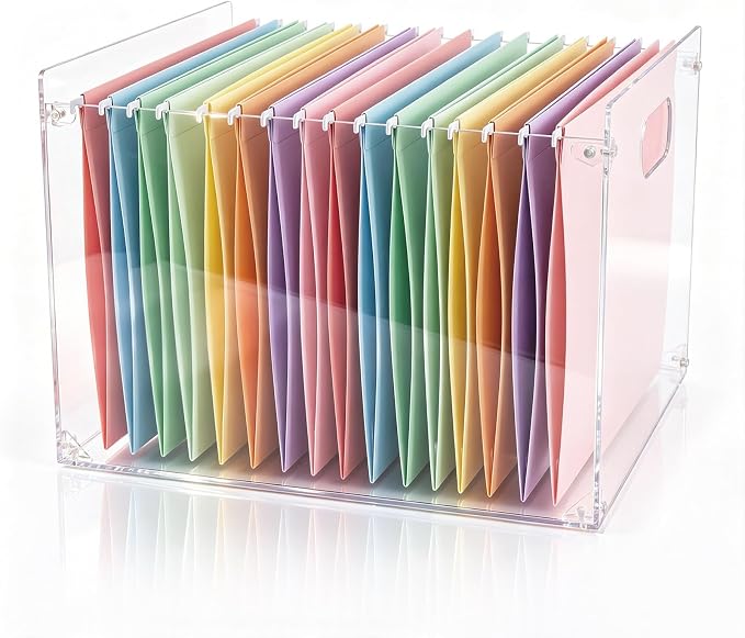 Novabright 1 Pack Acrylic File Organizer Box by Unknown