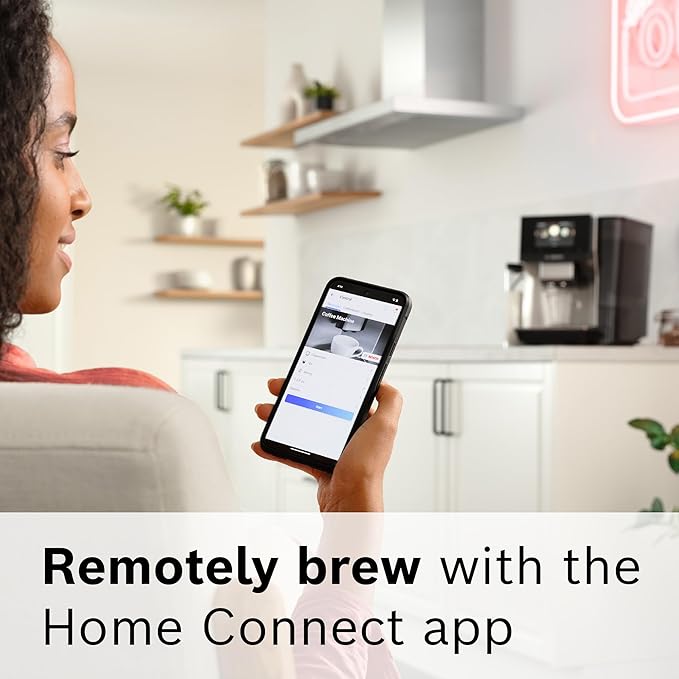 Bosch 800 Series Fully Automatic Espresso and Coffee Machine – 36 Drinks with Coffee World, Cold Brew, Double Cup, Integrated Milk Container, Smart Features, in Silver TQU60307-DeskLoop Office