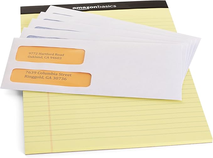 Amazon Basics #9 Double Window Security Gummed Business Envelopes - Image 5