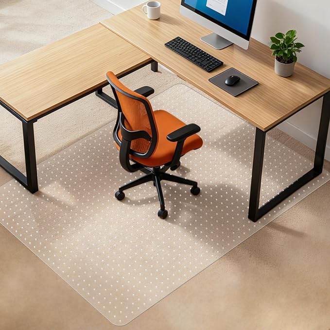 Lebata Office Chair Mat for Carpet Floor, Slip Resistant Heavy Duty Under Desk by Labeta