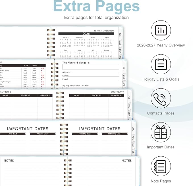Planner 2026-2027, Weekly and Monthly Academic Year Calendar Planner, July 2026 - Image 5
